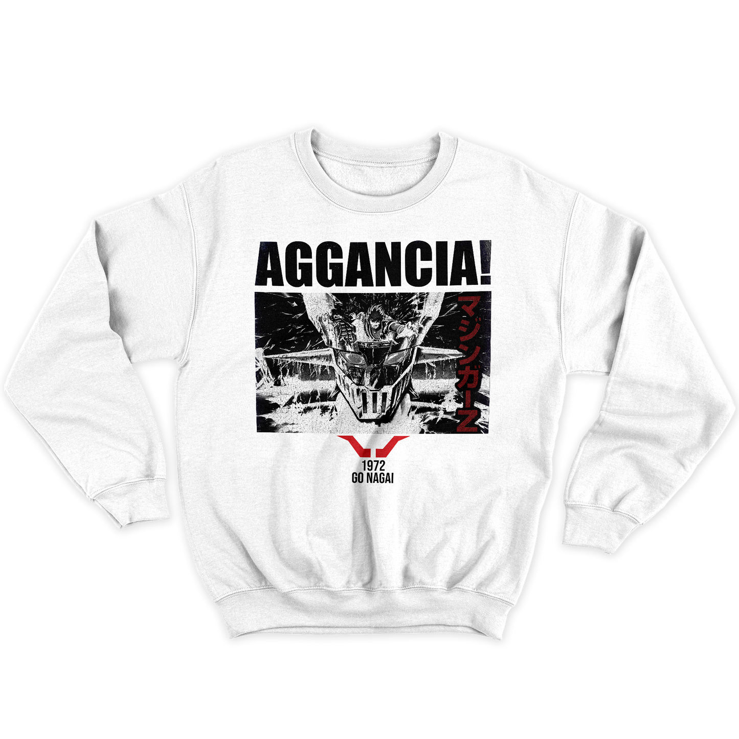 Kintu Felpa Girocollo Unisex AGGANCIA - mazinga Pilder On