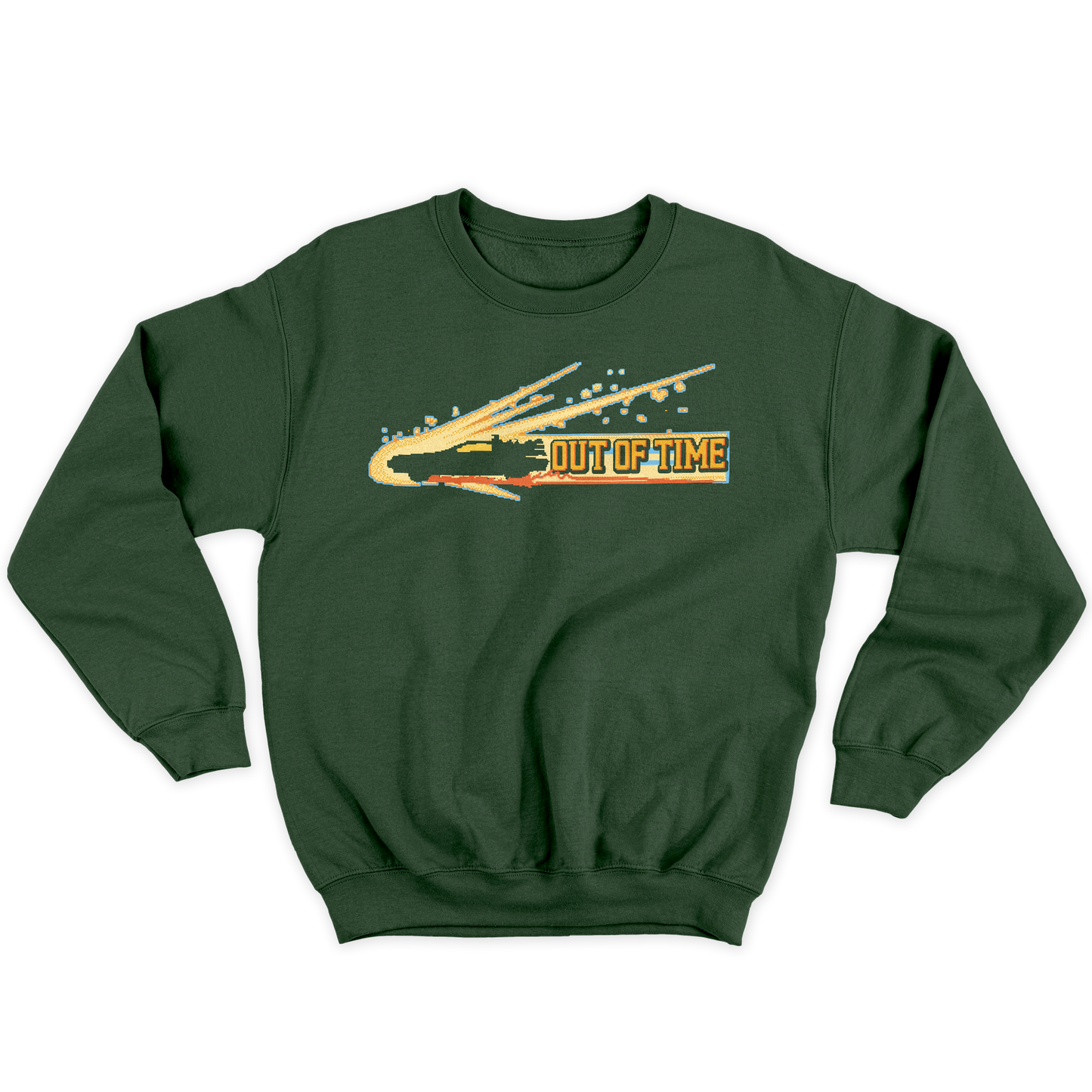 Kintu Felpa Girocollo Unisex OUT OF TIME PIXEL - back to the future