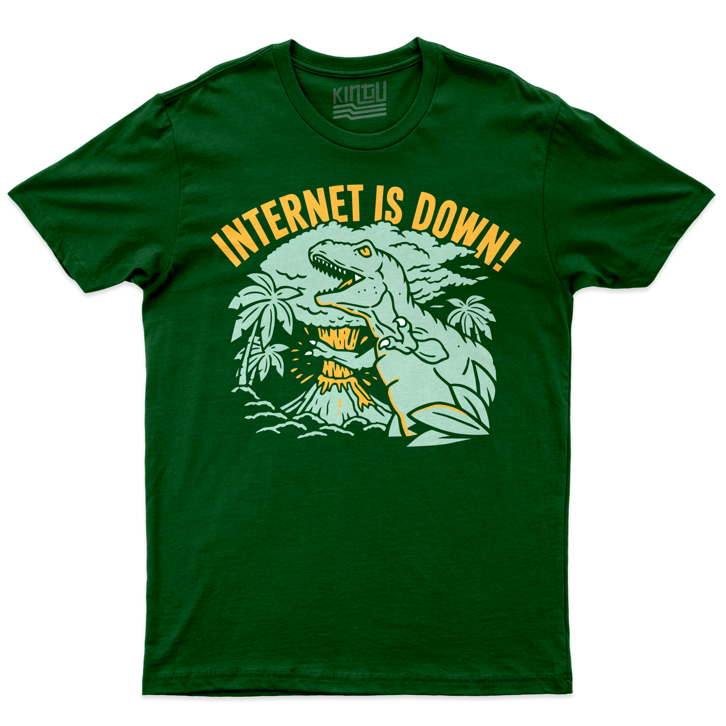 Kintu T-Shirt INTERNET DOWN ed è subito preistoria MEME