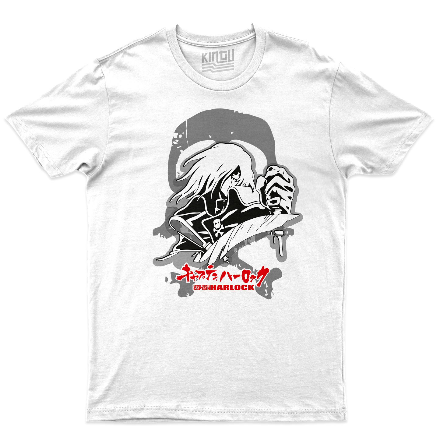 Kintu T-Shirt CAP HARLOCK - anime manga cult