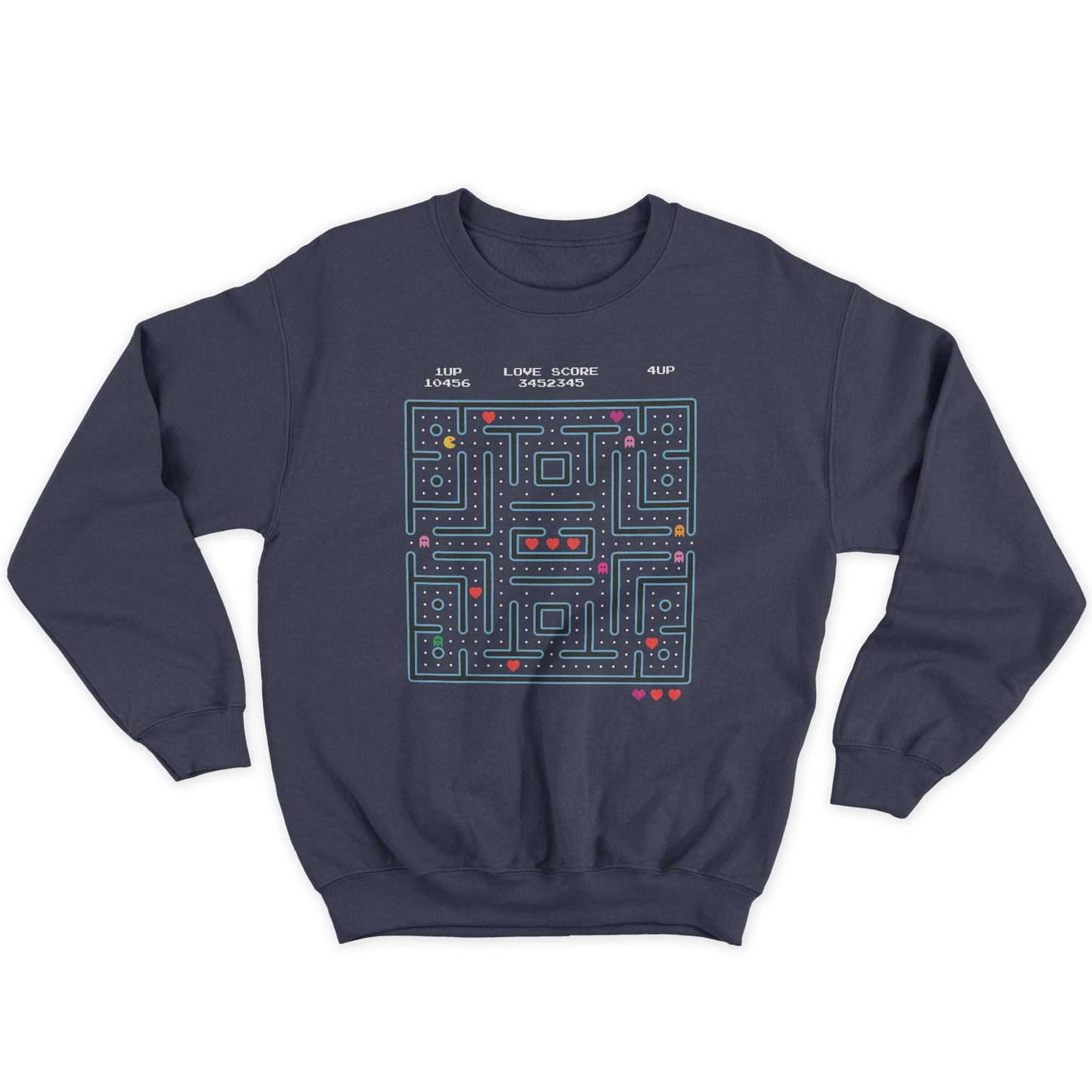 Kintu Felpa Girocollo Unisex San Valentino Love Maze