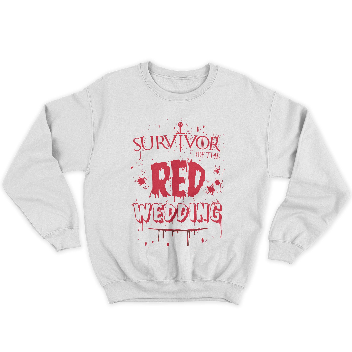 Kintu Felpa Girocollo Unisex Survivor Of The Red Wedding - Game Of Thrones - Divertente