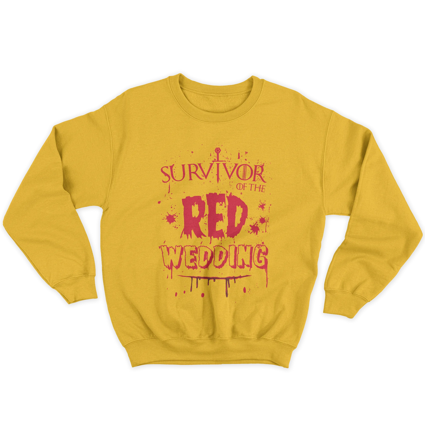 Kintu Felpa Girocollo Unisex Survivor Of The Red Wedding - Game Of Thrones - Divertente