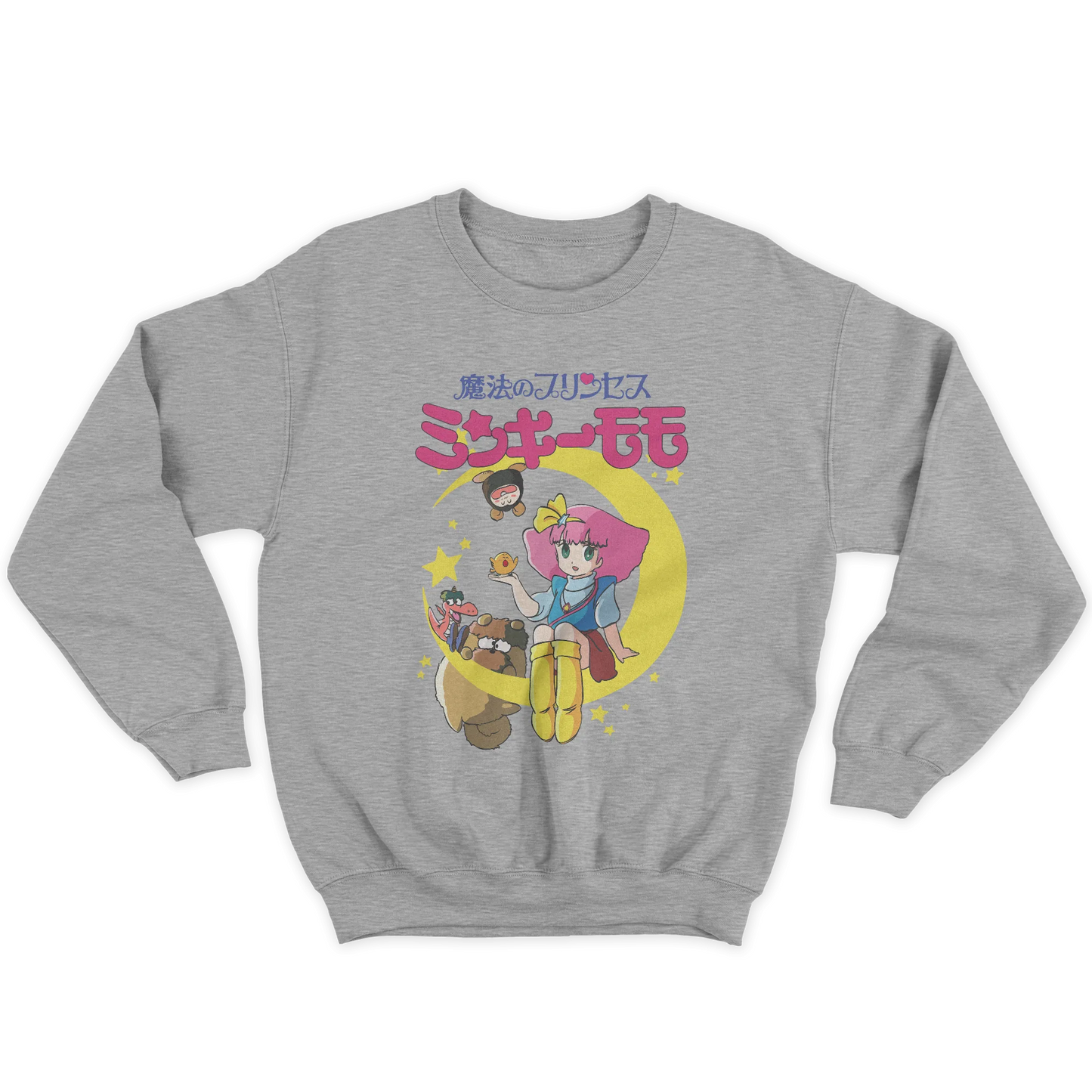 Kintu Felpa Girocollo Unisex Il Magico Mondo Di Gigì - Minky Momo - Anime Manga