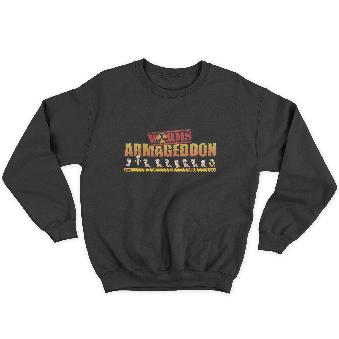 Kintu Felpa Girocollo Unisex Worms Armageddon - Retro Game
