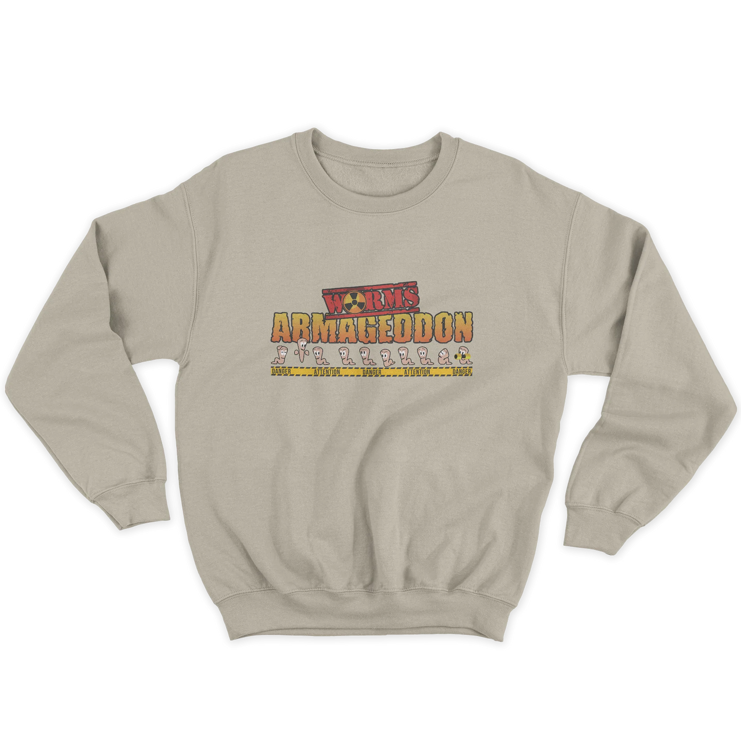 Kintu Felpa Girocollo Unisex Worms Armageddon - Retro Game