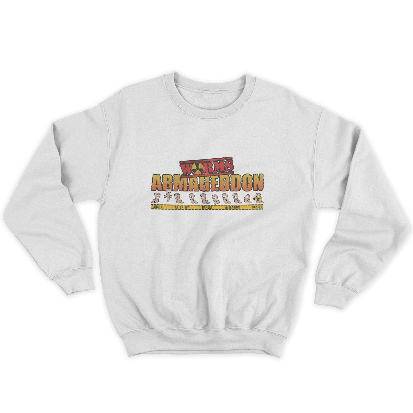 Kintu Felpa Girocollo Unisex Worms Armageddon - Retro Game