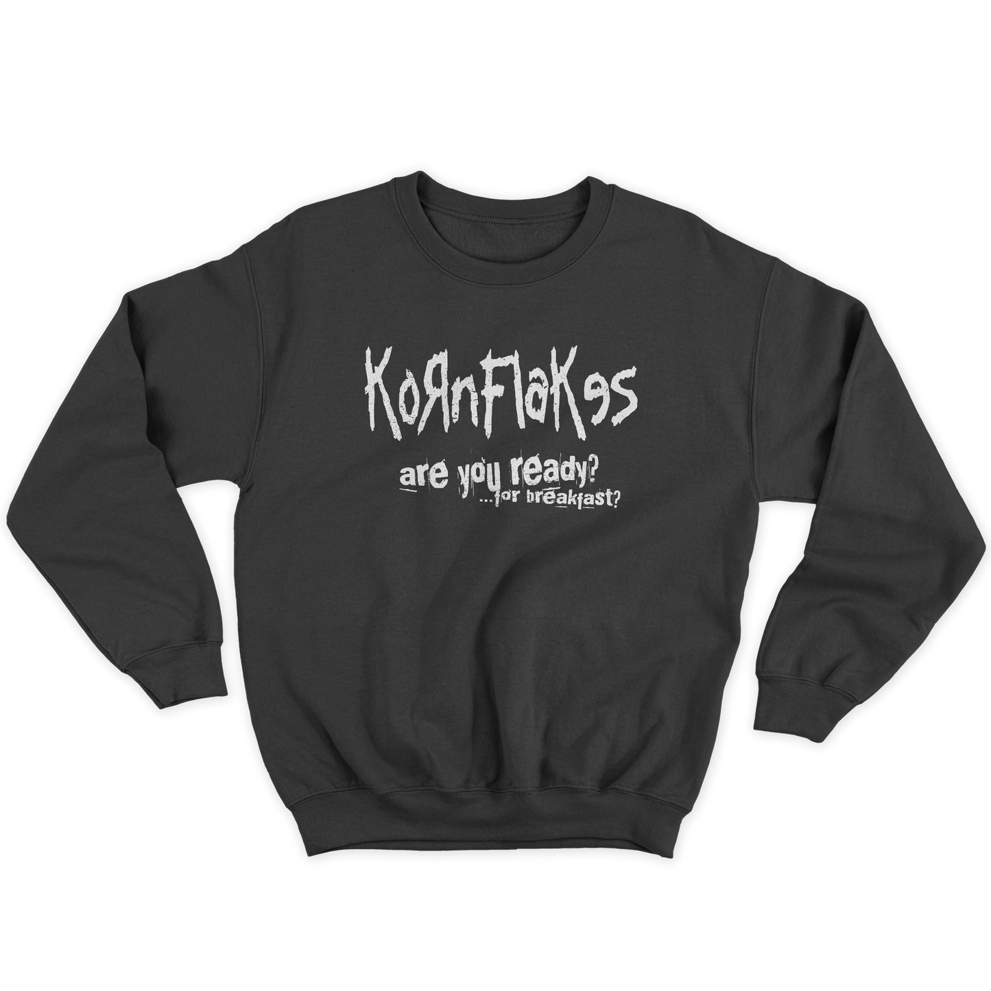 Kintu Felpa Girocollo Unisex Kornflakes - Are You Ready? - Divertente