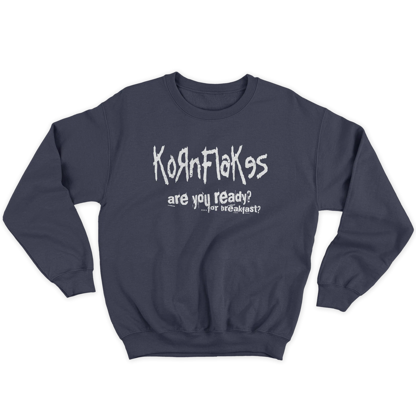 Kintu Felpa Girocollo Unisex Kornflakes - Are You Ready? - Divertente