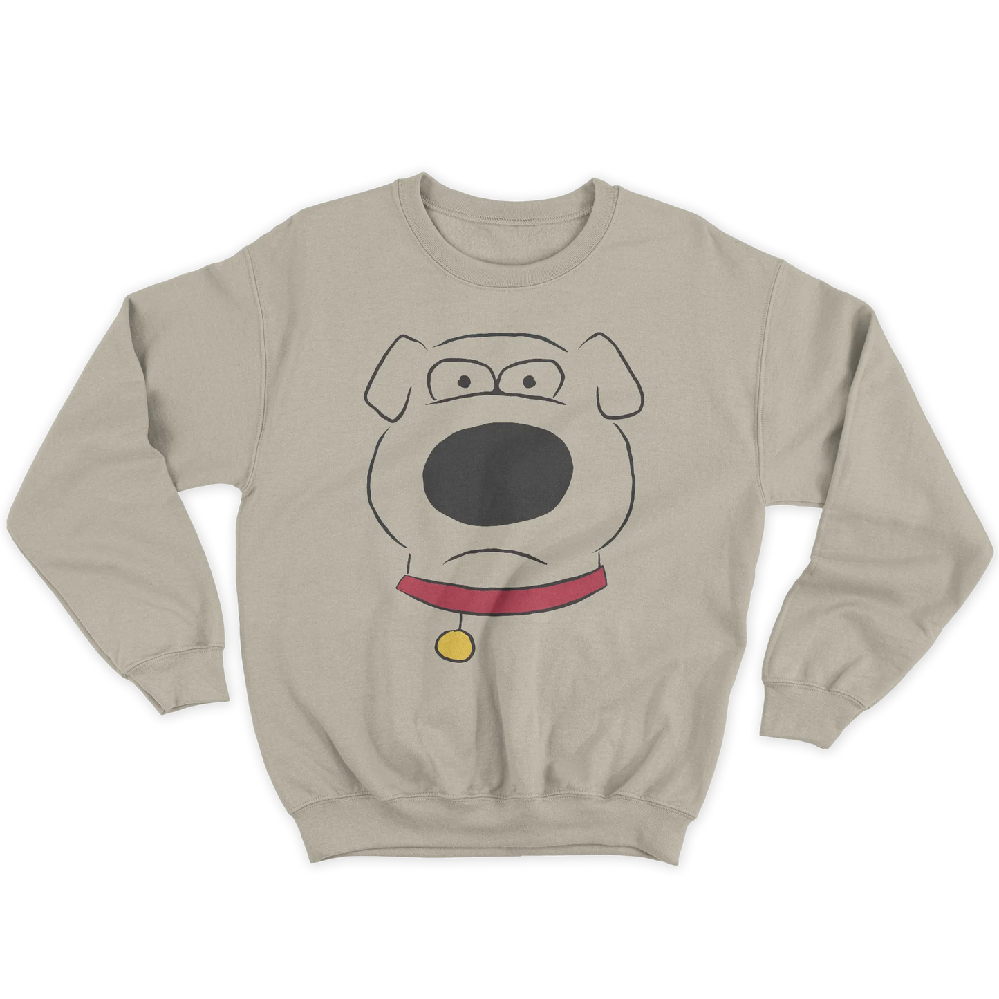 Kintu Felpa Girocollo Unisex Brian Poker Face - Cartoni Animati - Serie Tv
