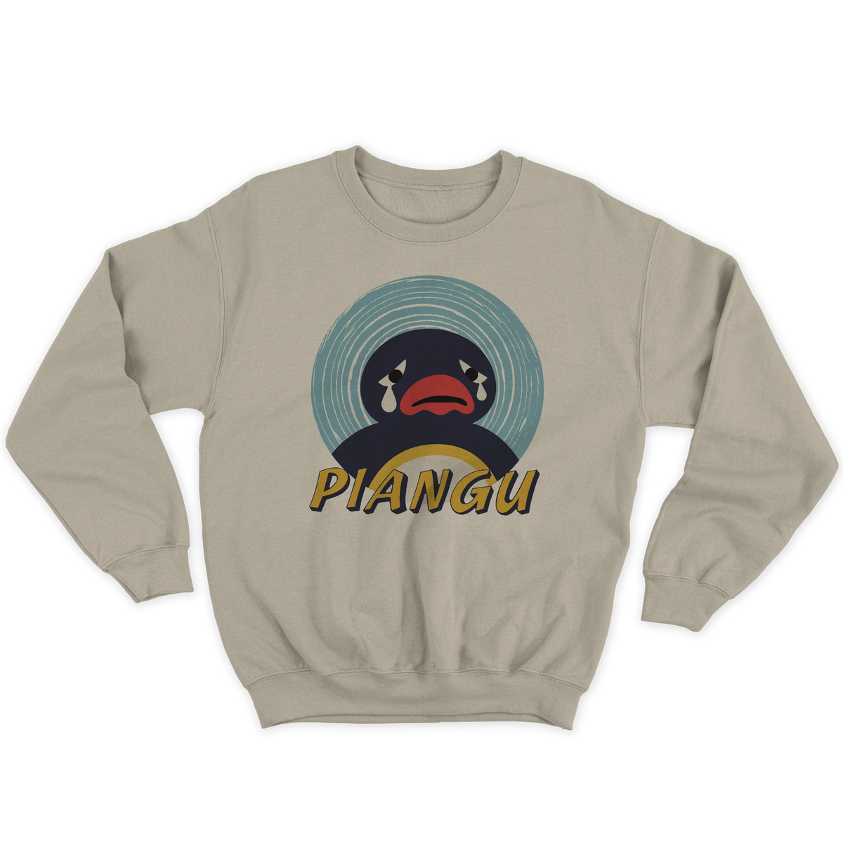 Kintu Felpa Girocollo Unisex Piangu - Pingu - Divertente - Personaggi Famosi