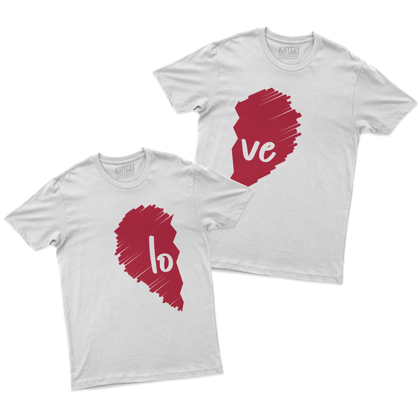 Kintu T-shirt San Valentino Love - Regalo di Coppia