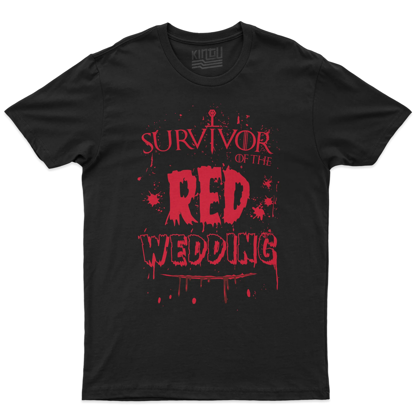 Kintu T-shirt Survivor Of The Red Wedding - Game Of Thrones - Divertente