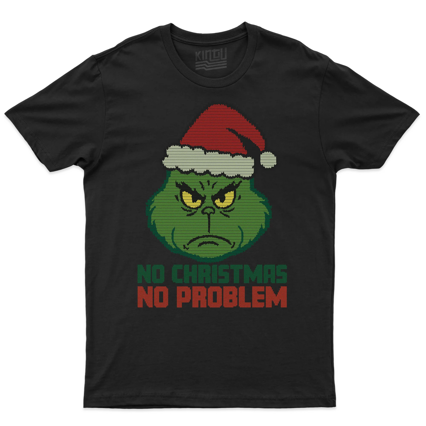 Kintu T-shirt Grinch No Christmas No Problem - Natale - Divertente - Film