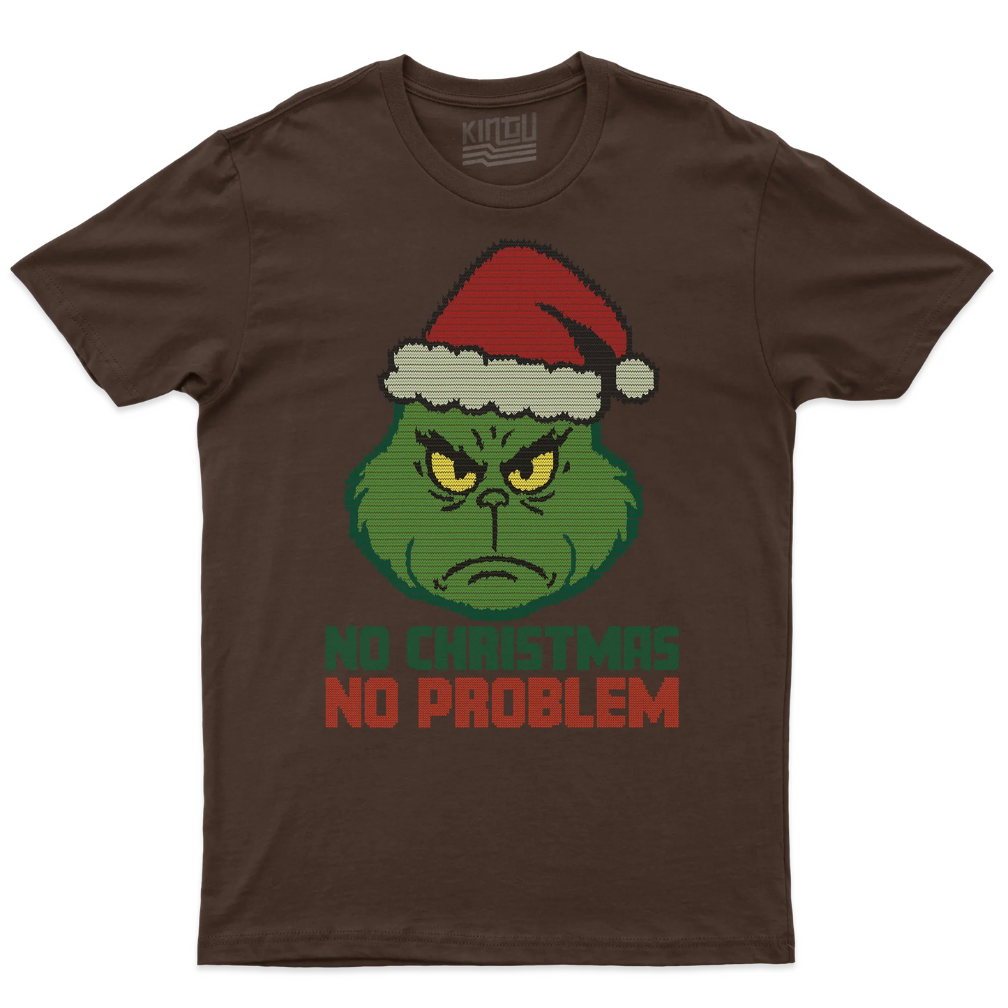 Kintu T-shirt Grinch No Christmas No Problem - Natale - Divertente - Film
