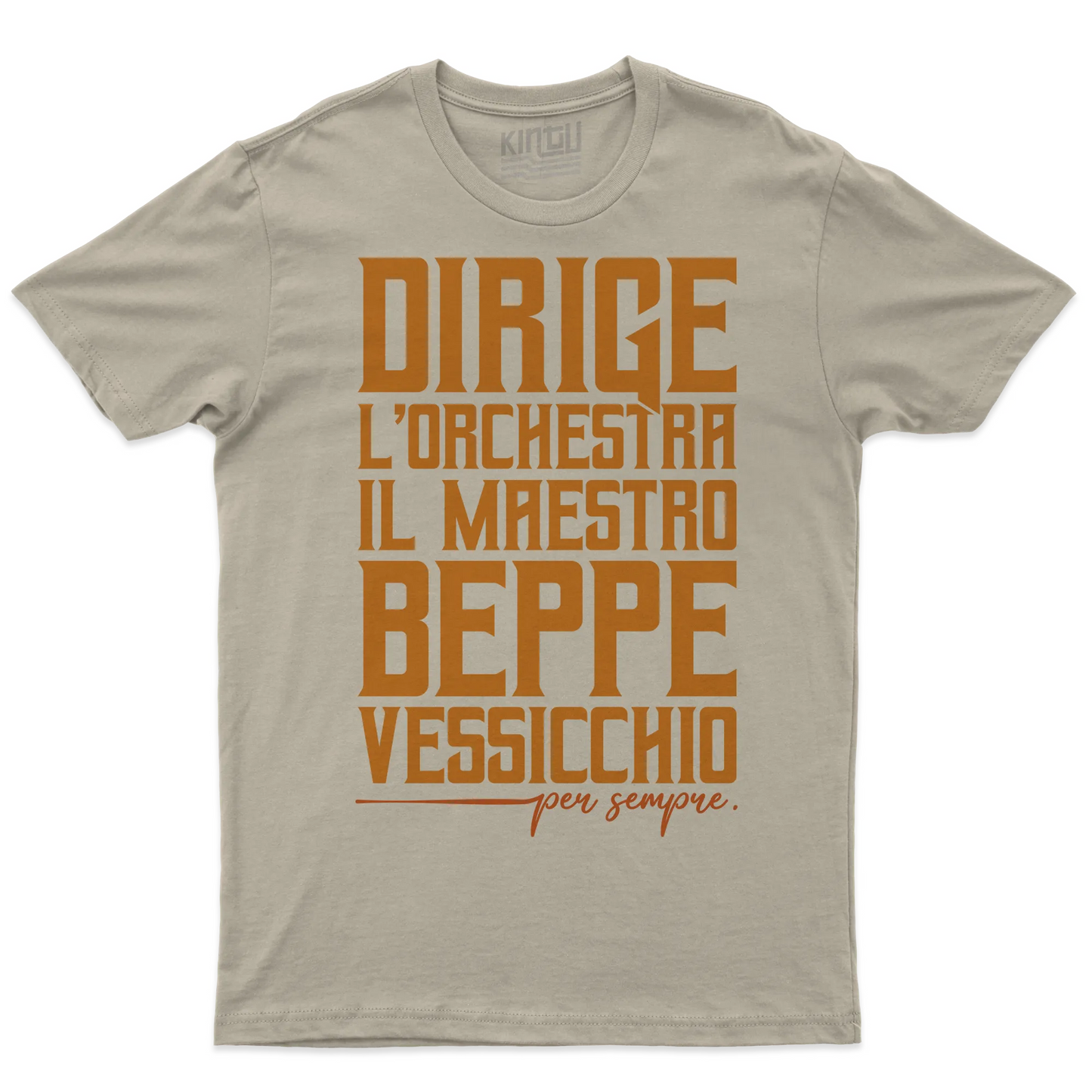 Kintu T-shirt Dirige L’orchestra Il Maestro Beppe Vessicchio - Per Sempre - Sanremo - Omaggio - Musica - Personaggi Famosi