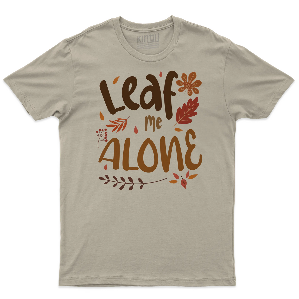 Kintu T-shirt Leaf Me Alone - Fall Lovers - Divertente - Autunno