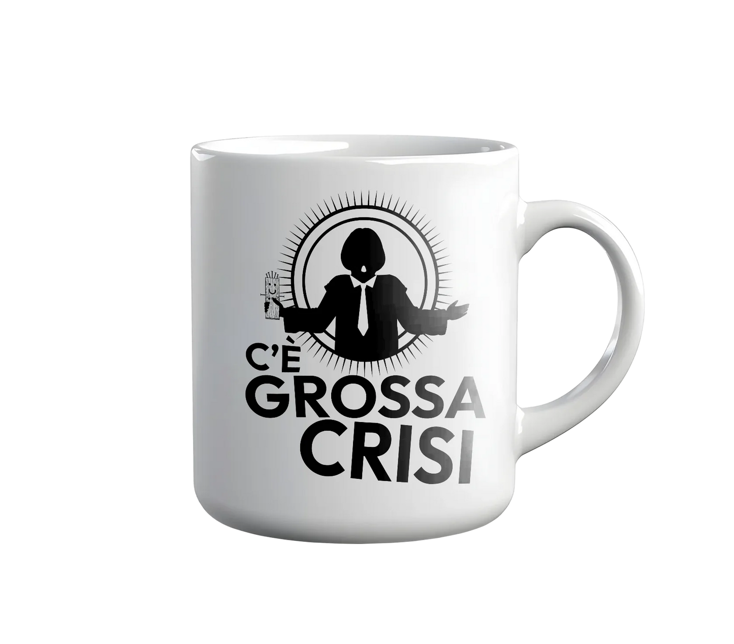 Kintu Tazza In Ceramica C'è Grossa Crisi - Quelo - Personaggi Famosi