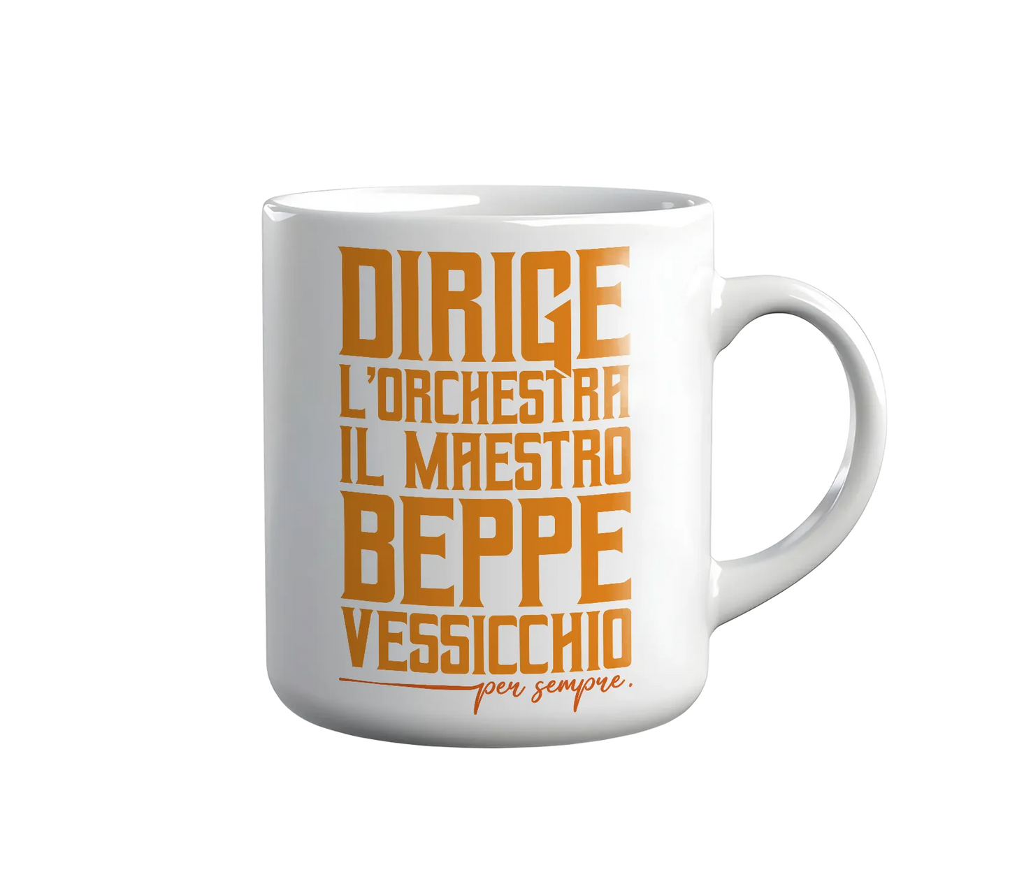 Kintu Tazza In Ceramica Dirige L’orchestra Il Maestro Beppe Vessicchio - Per Sempre - Sanremo - Omaggio - Musica - Personaggi Famosi