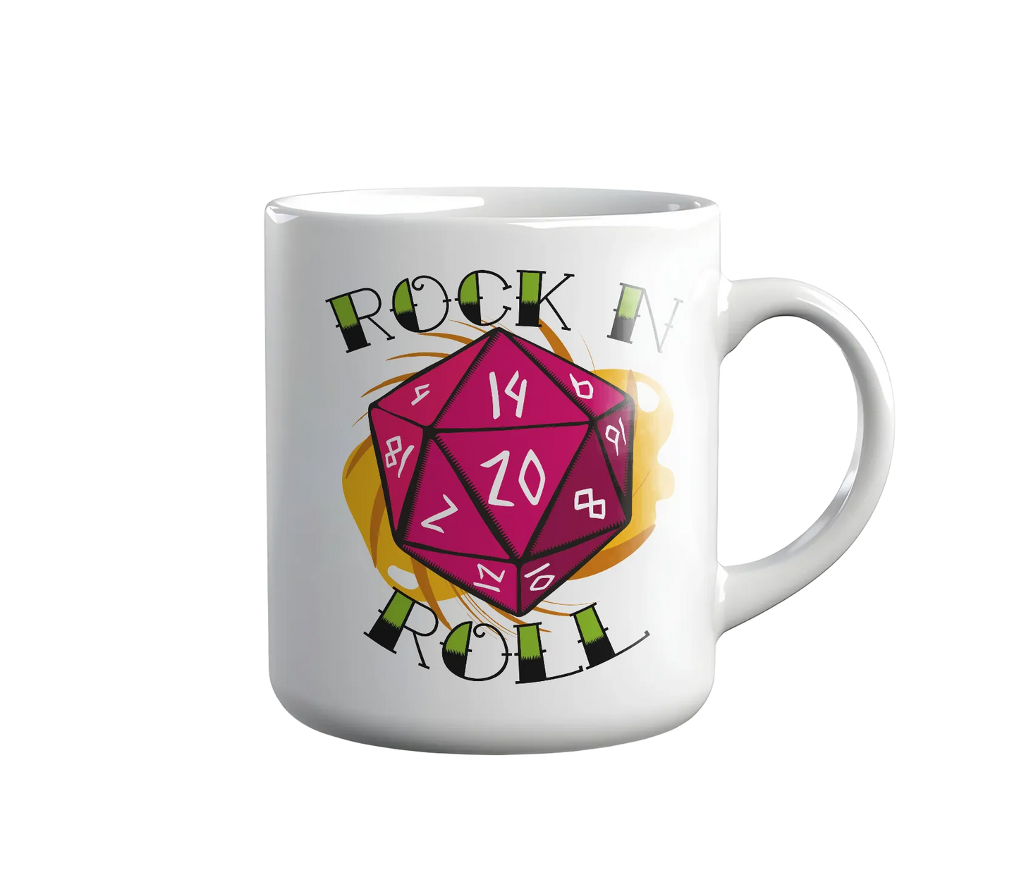 Kintu Tazza In Ceramica Rock N Roll Dnd - Dungeons & Dragons - D20 - Rpg
