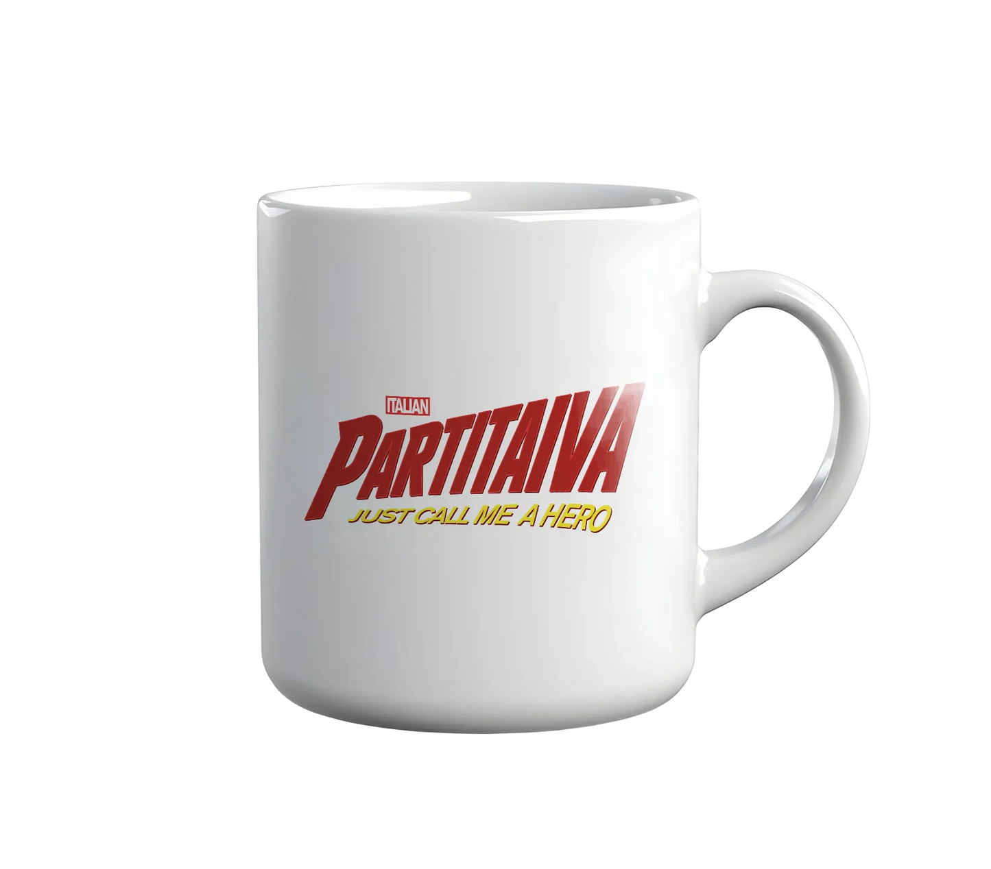 Kintu Tazza In Ceramica Italian Partita Iva - Just Call Me A Hero - Divertente Ma Non Troppo