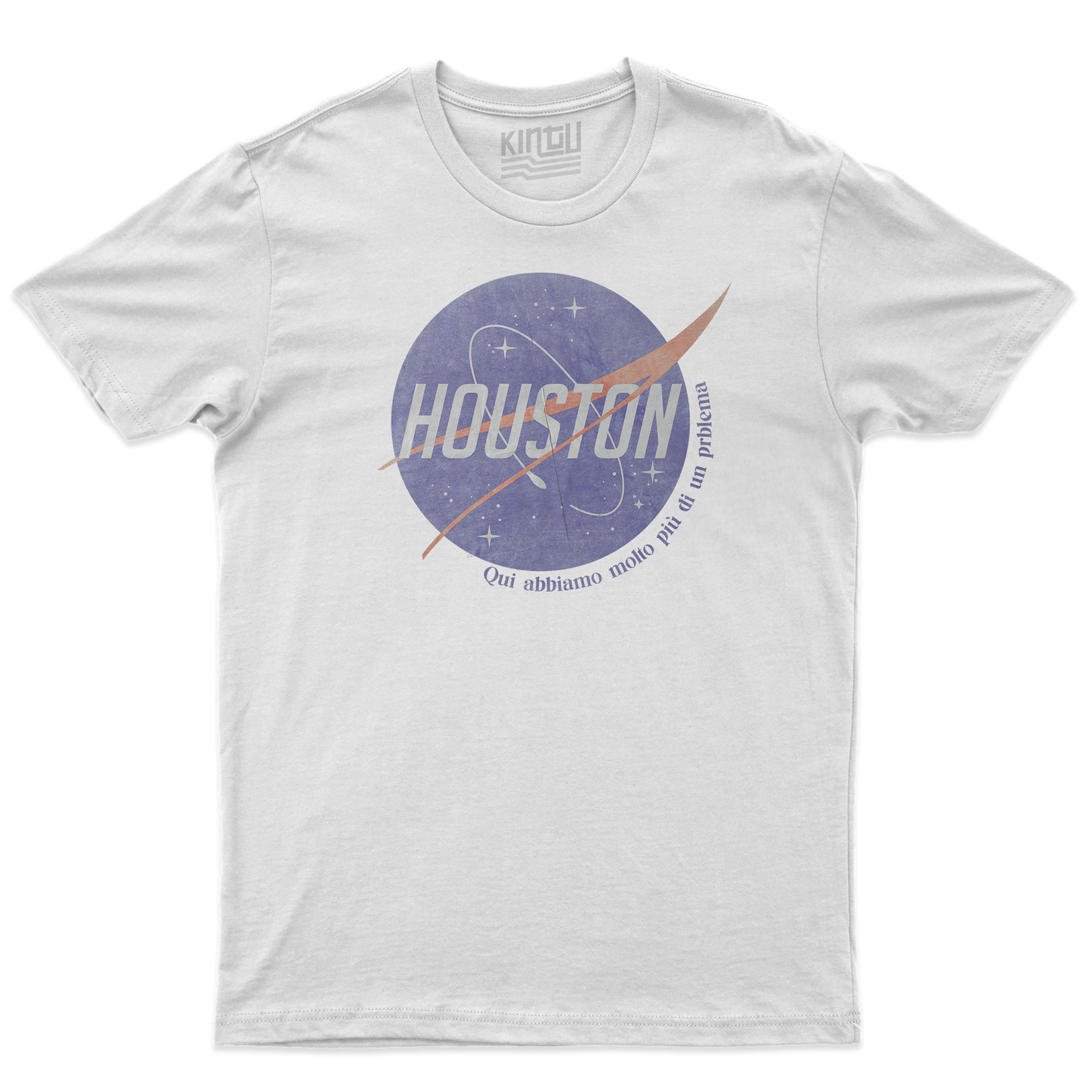 Kintu T-Shirt HOUSTON ABBIAMO MOLTI PROBLEMI - meme divertente