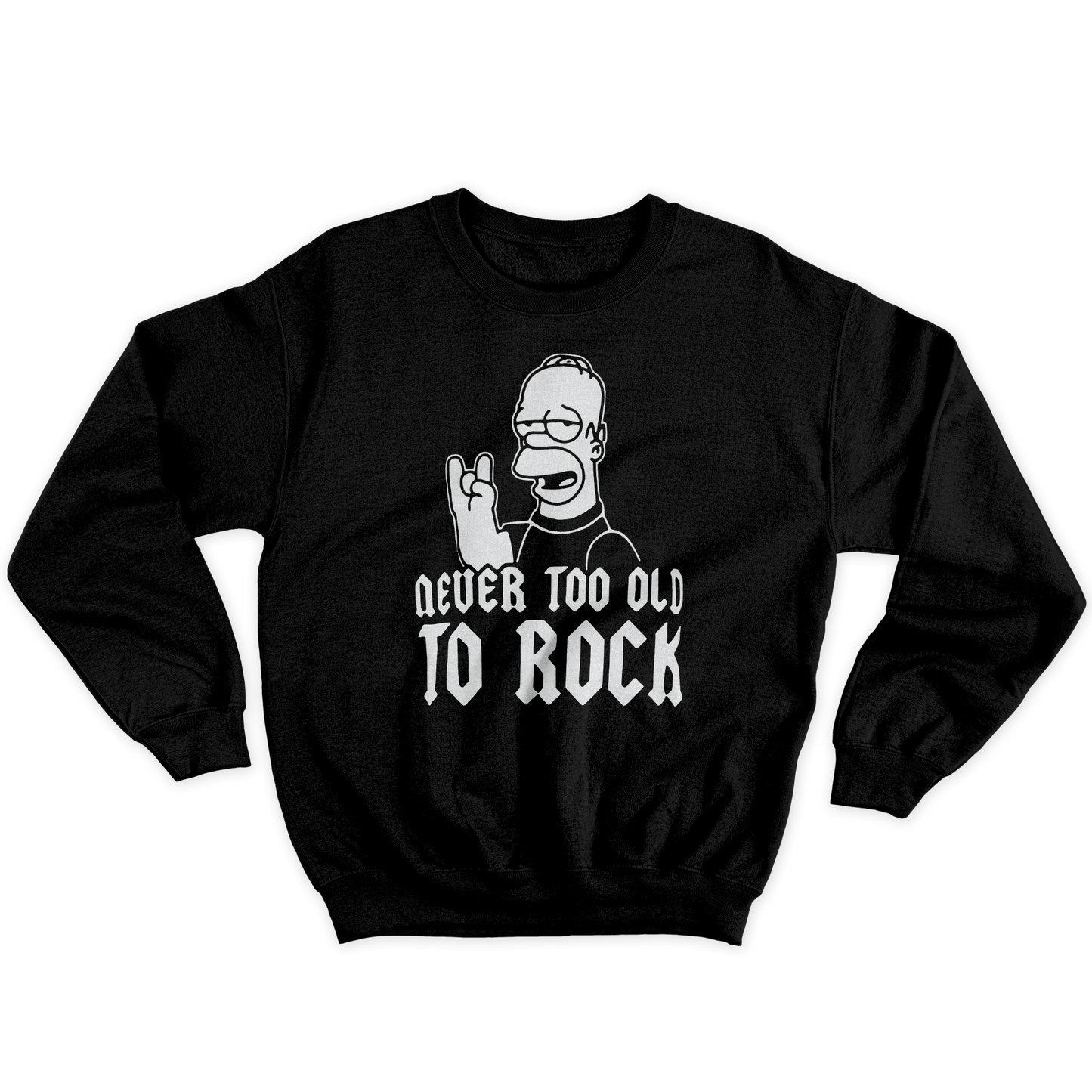 Kintu Felpa Girocollo Unisex Never Old To Rock