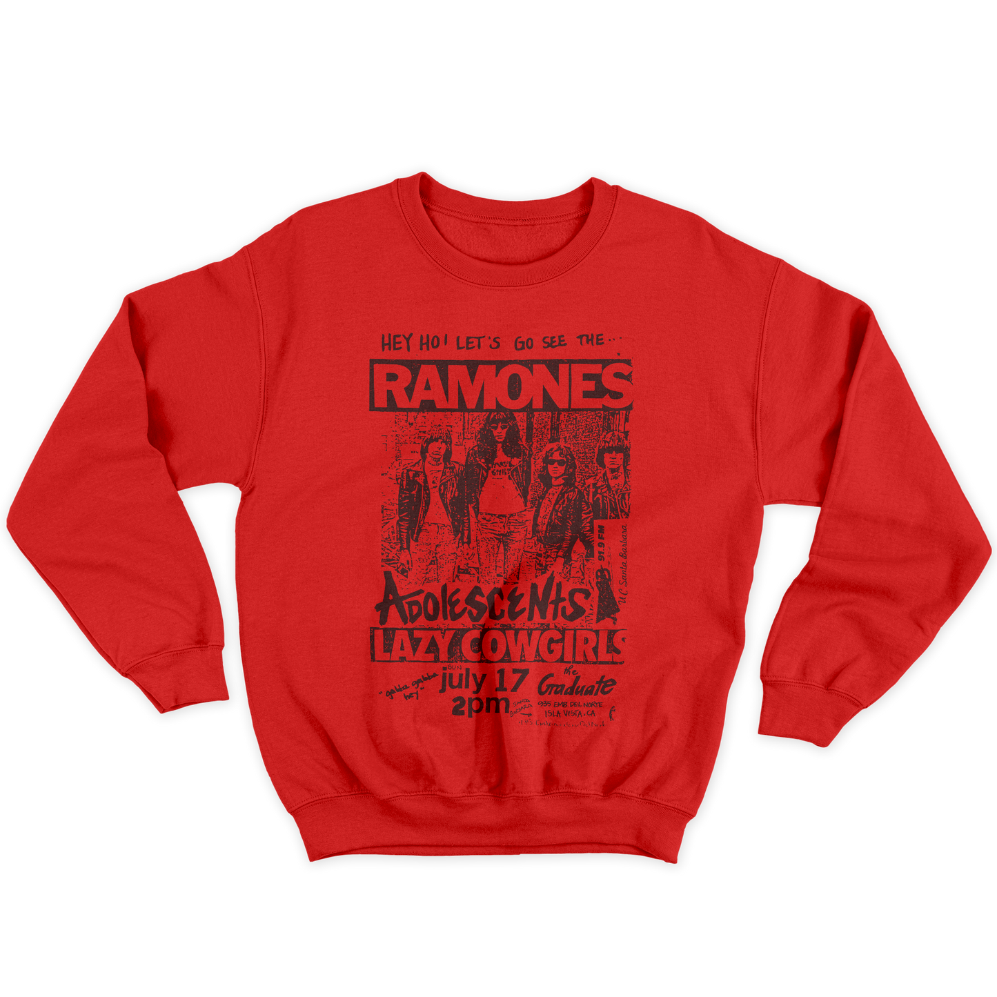 Kintu Felpa Girocollo Unisex Ramones Gig
