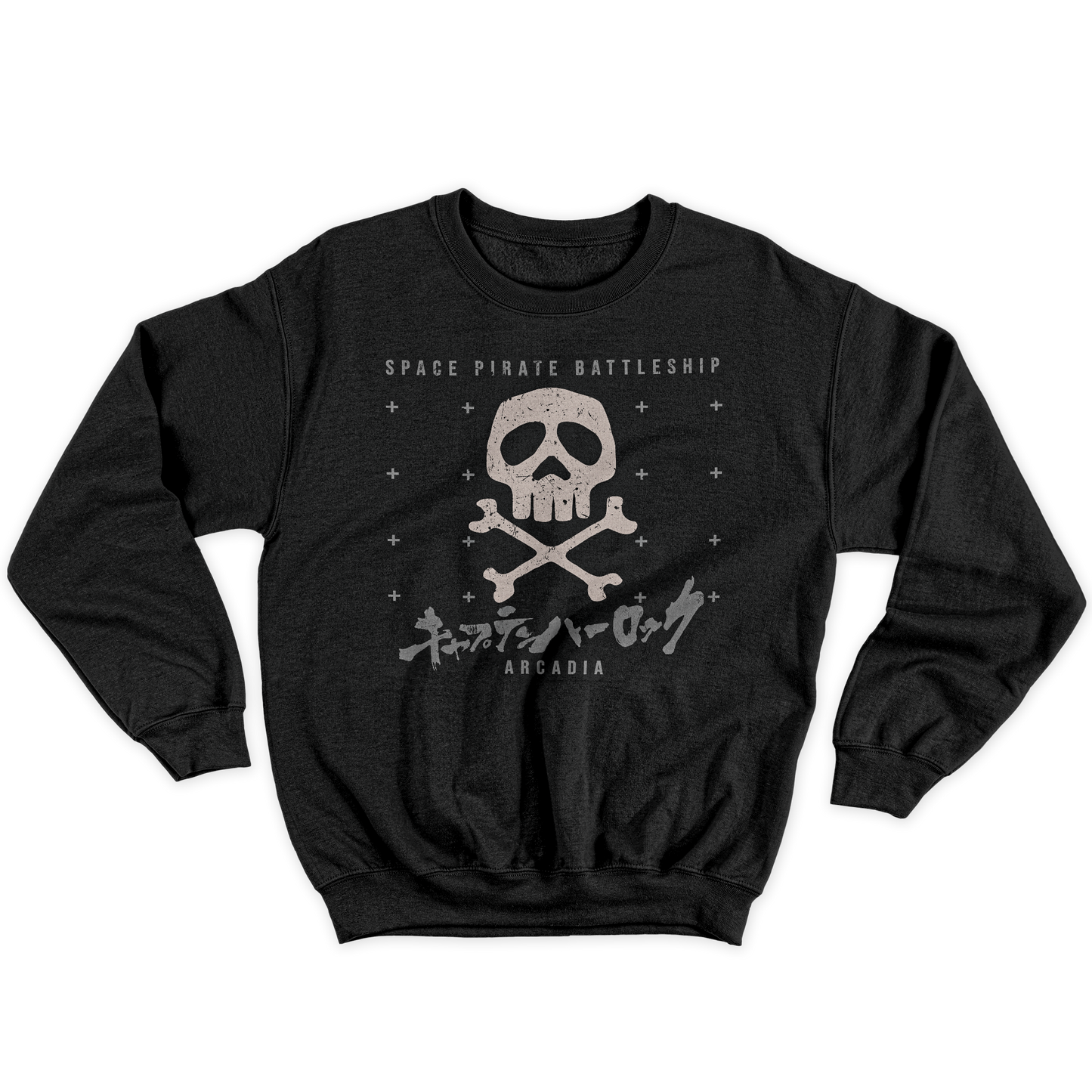 Kintu Felpa Girocollo Unisex Harlock Skull