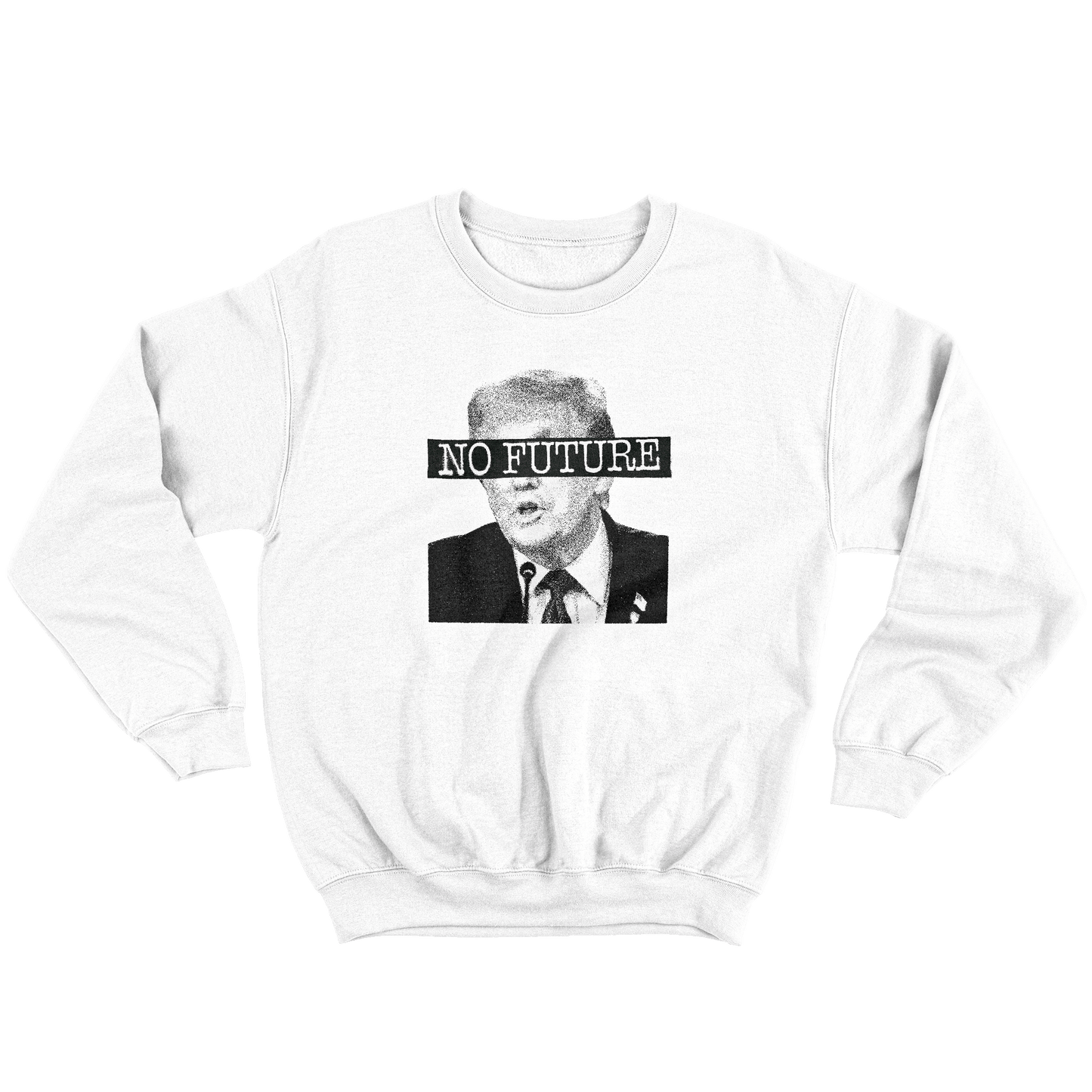 Kintu Felpa Girocollo Unisex Donald No Future Trump - Punk
