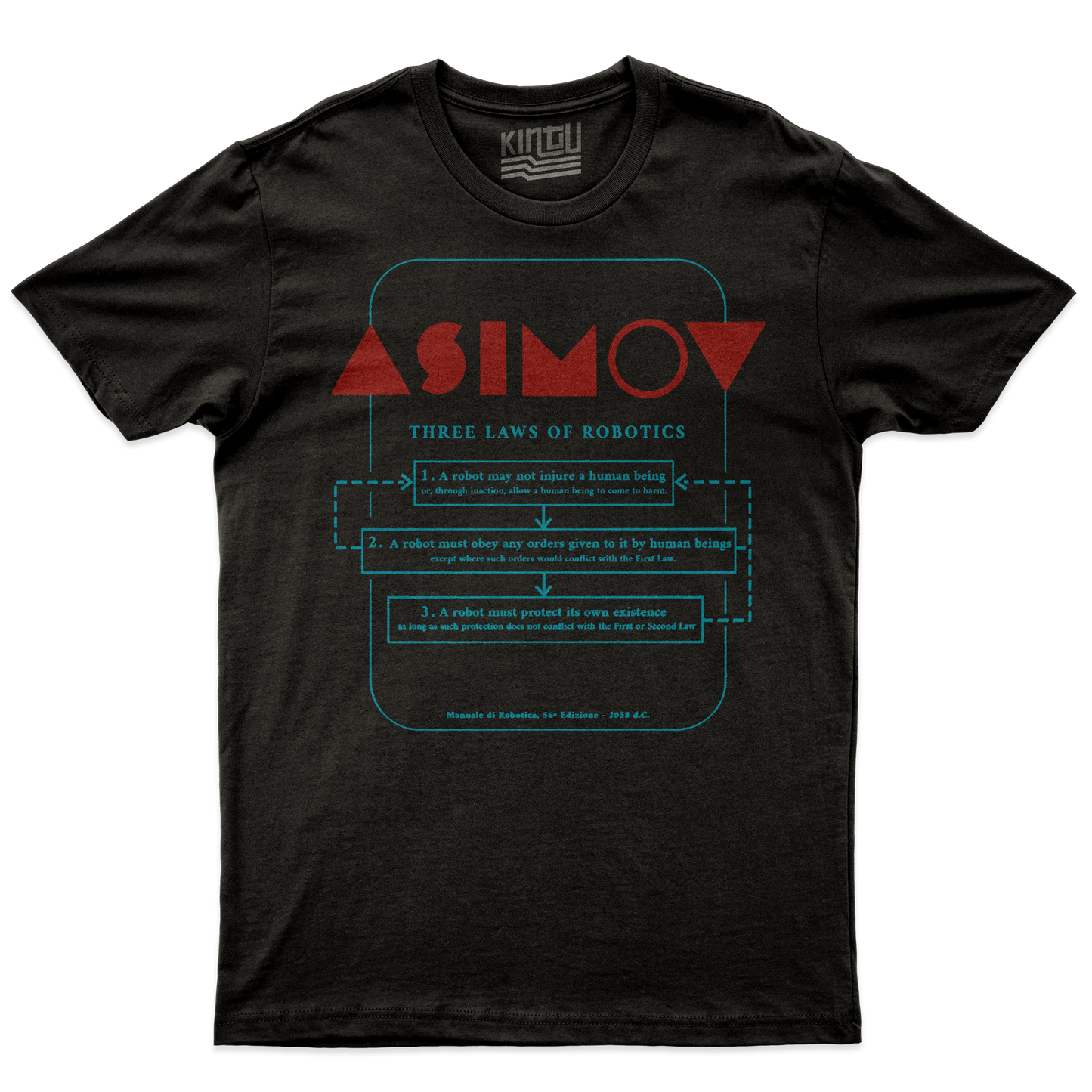 Kintu T-Shirt Asimov - Leggi Robotica