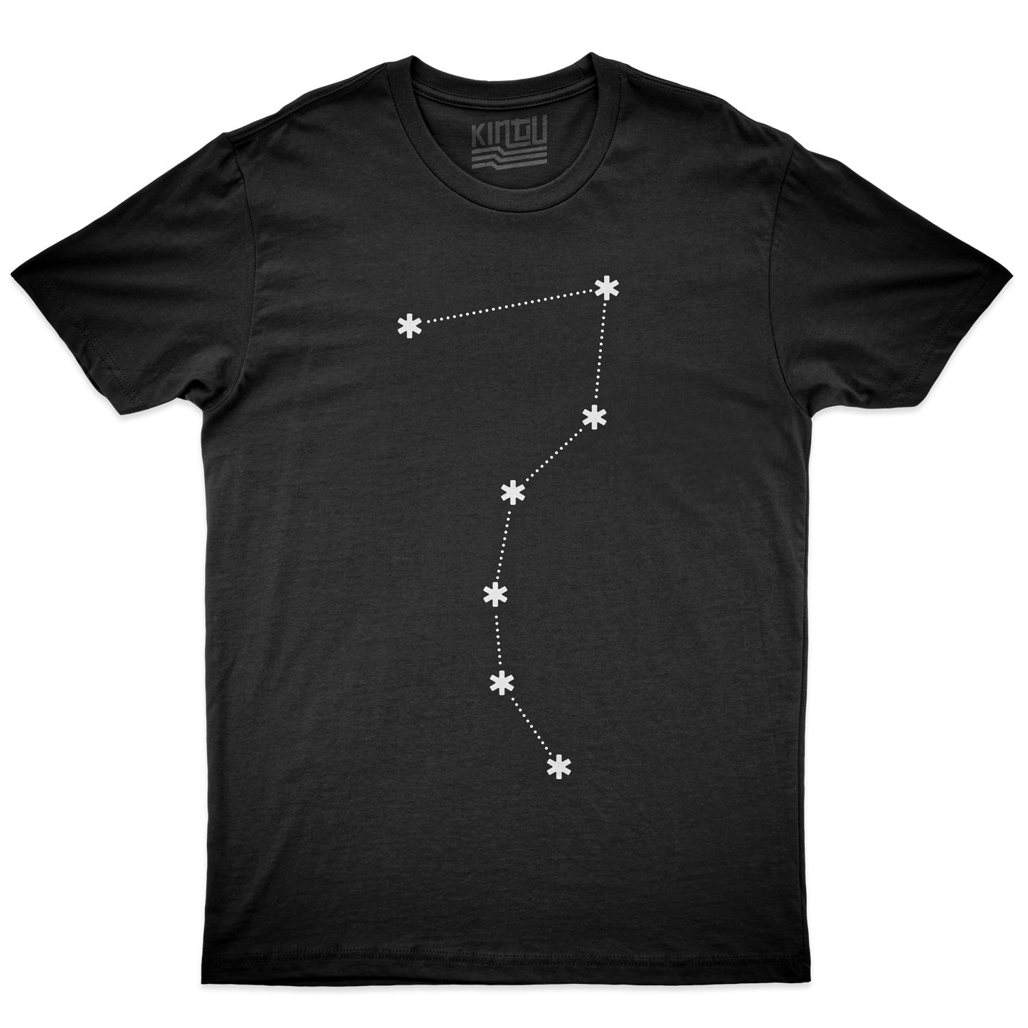 Kintu T-Shirt Sette Stelle Minimal - Hokuto