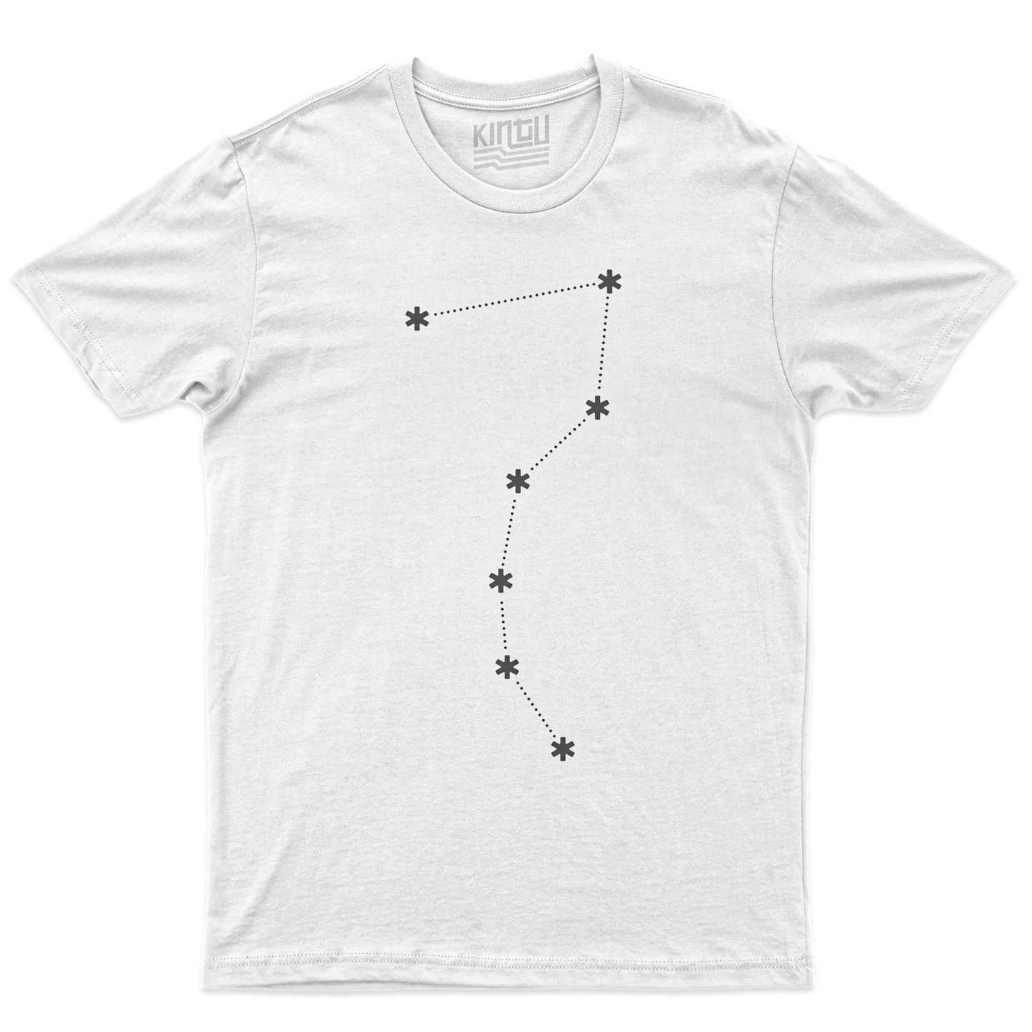 Kintu T-Shirt Sette Stelle Minimal - Hokuto