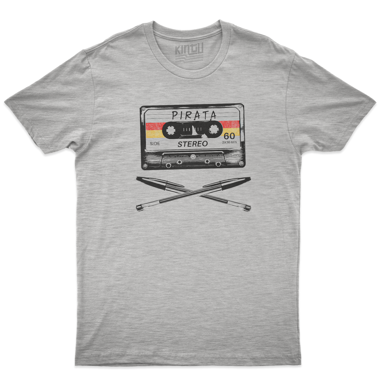 Kintu T-Shirt Musicassetta Pirata - Retro Love