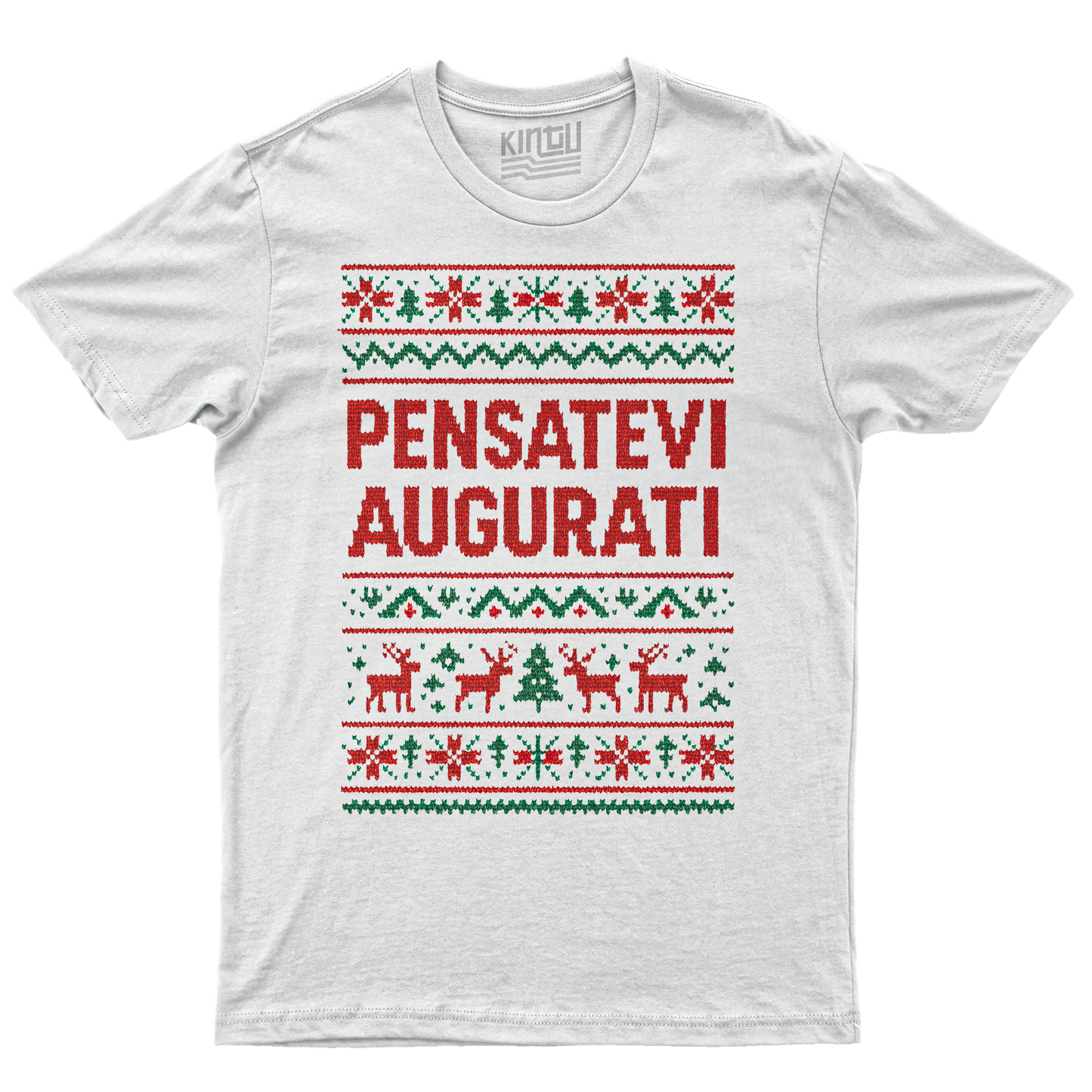 Kintu T-Shirt Pensatevi Augurati - divertente - Natale
