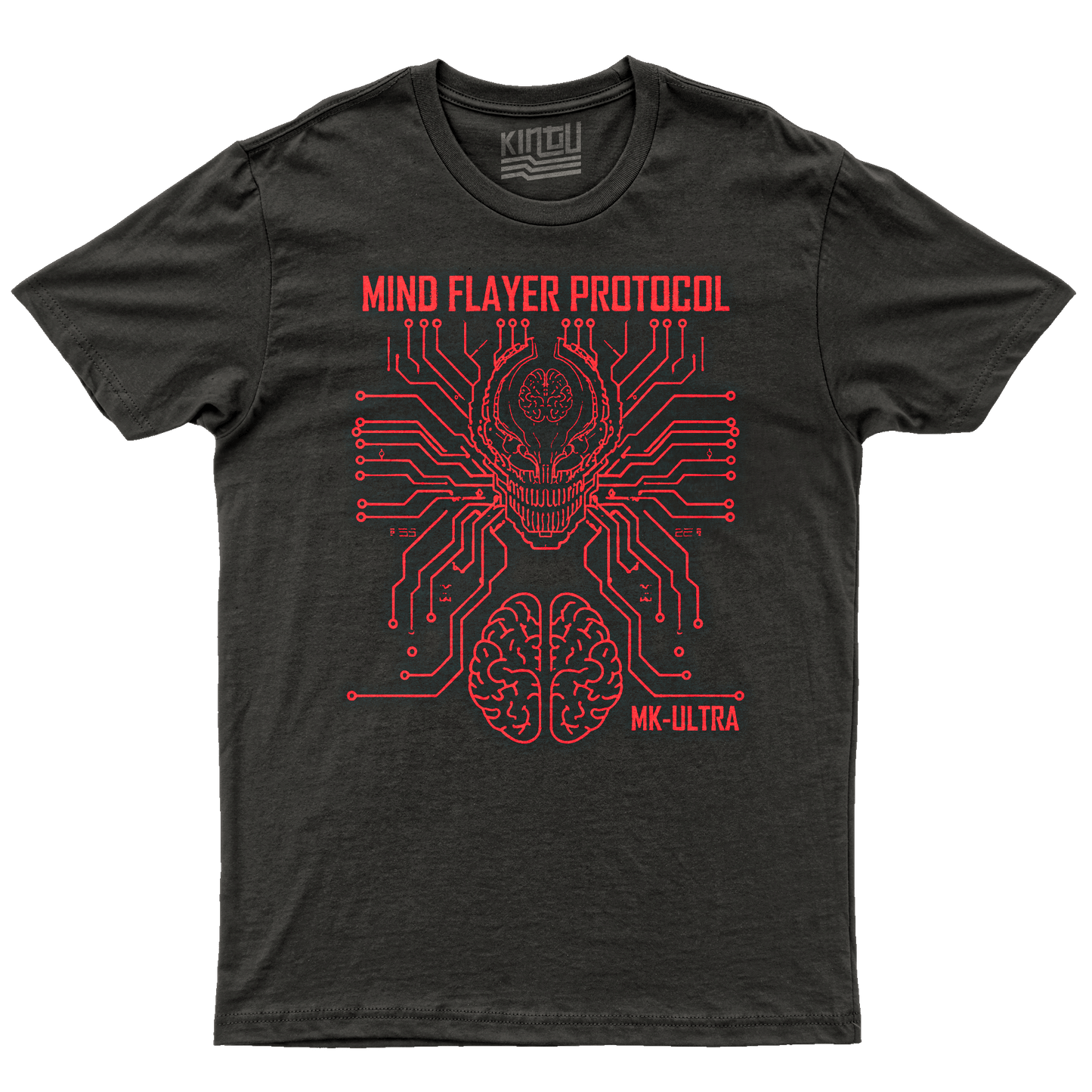 Kintu T-Shirt Mind Flayer Protocol - MkUltra - Stranger