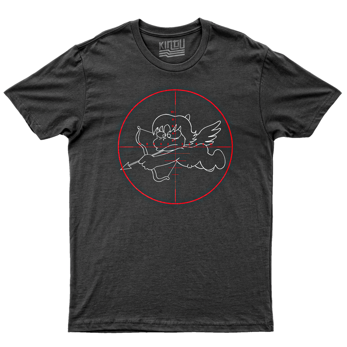 Kintu T-shirt Cupido Sniper - Pollon - Anti San Valentino
