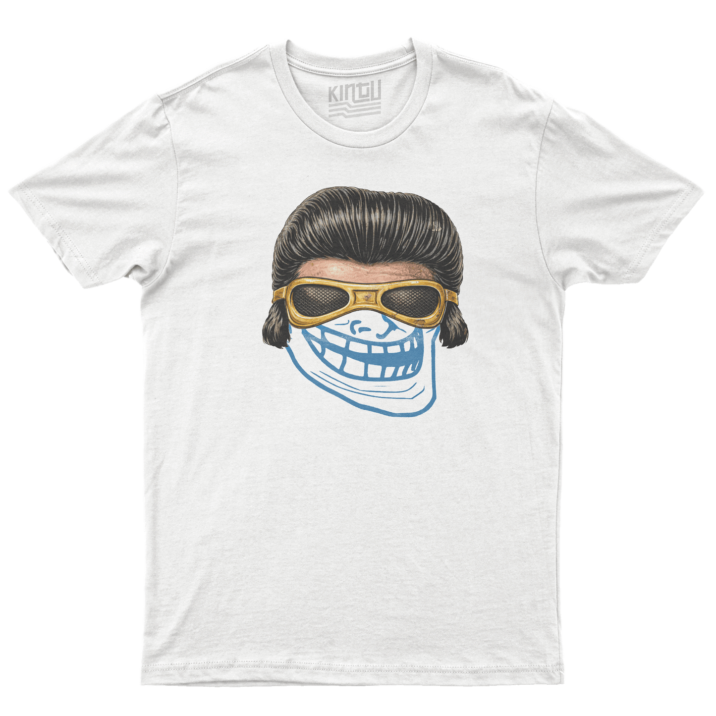 Kintu T-Shirt Tony mask - Troll face meme Divertente