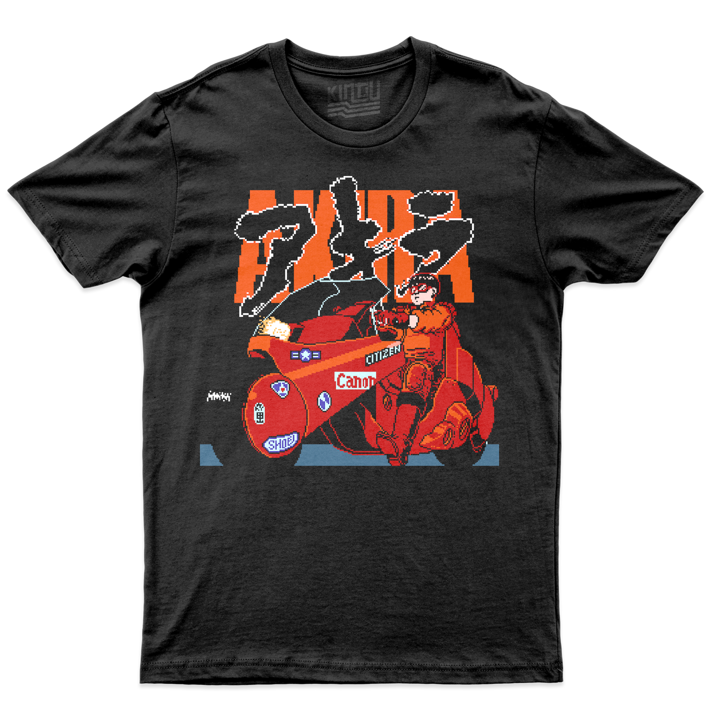Kintu T-Shirt AKIRA PIXEL ART - retro game anime manga