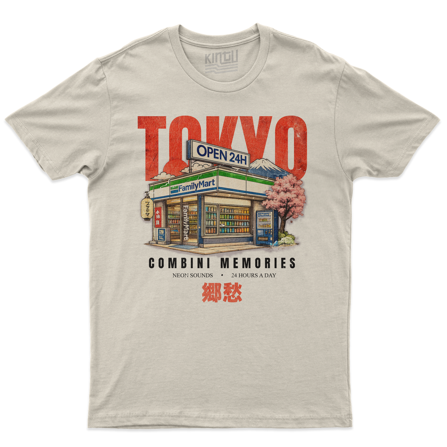 Kintu T-Shirt TOKYO - conbini memories neon japan lifestyle