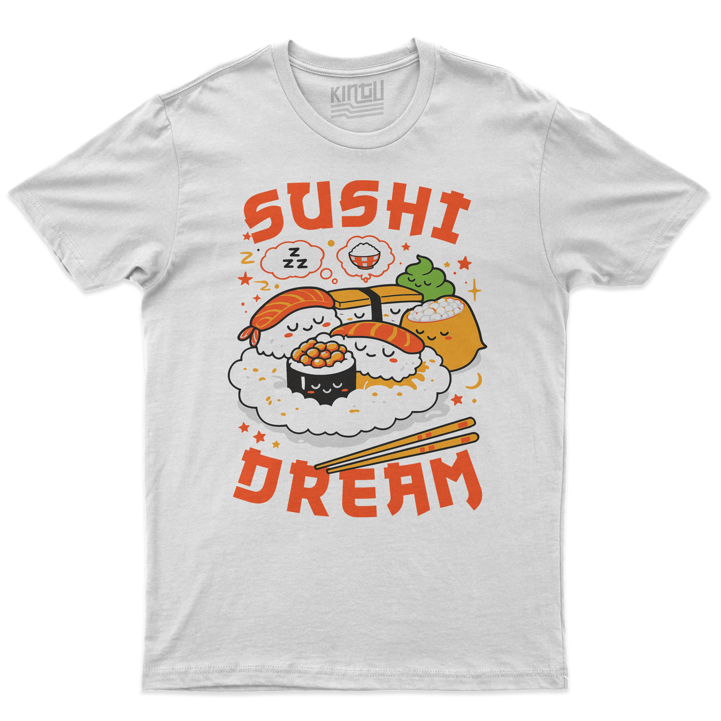 Kintu T-Shirt SUSHI DREAM - nigiri gyoza uramaki maki roll