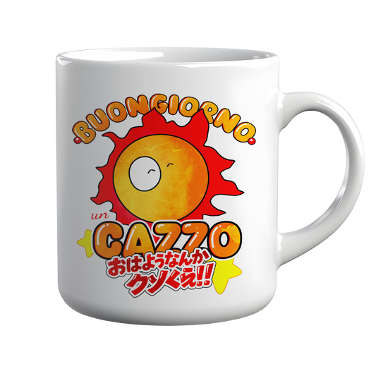 Kintu Tazza In Ceramica Sole Pollon Buongiorno un cazzo Meme