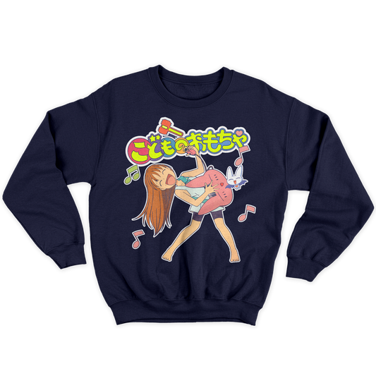 [kintu:11xfz9pXtKxjLllOBsuHM5yBLywZ4J6op:2b4d183f972f750b36ee7030973d21e4] Felpa girocollo Rossana Cartone anni 90 manga anime - Blu navy