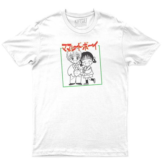 [kintu:1trLlVjKR03x9DSoV1bfBlnSAQvD5-dYc:799889b4dfe53bed3a03f29e00296495] T-shirt bianca Piccoli problemi di cuore anime anni 90 con grafica frontale