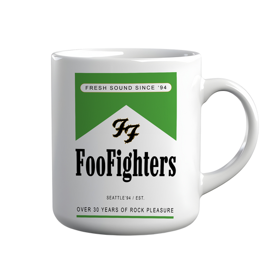[kintu:1au77ks7rY5JKTuiuXtLyOCGOuUX6szQJ:9b53eeac7d31a156f1badda450625469] Tazza bianca con grafica Foo Fighters Fresh Sound Since ’94