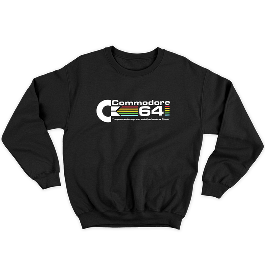 Kintu Felpa Girocollo Unisex C64 STRISCIA - vintage