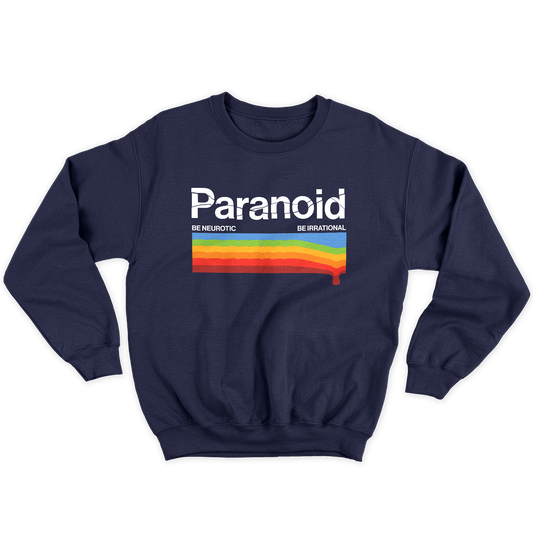 Kintu Felpa Girocollo Unisex PARANOID - be neurtoic be irrational