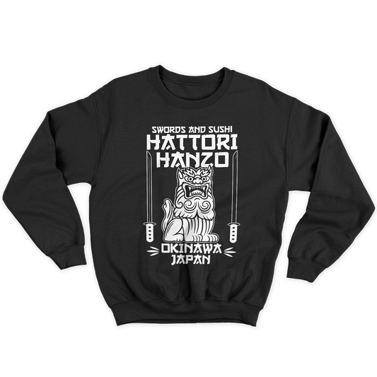 Kintu Felpa Girocollo Unisex HATTORI HANZO - Kill Bill monocolor - Tarantino