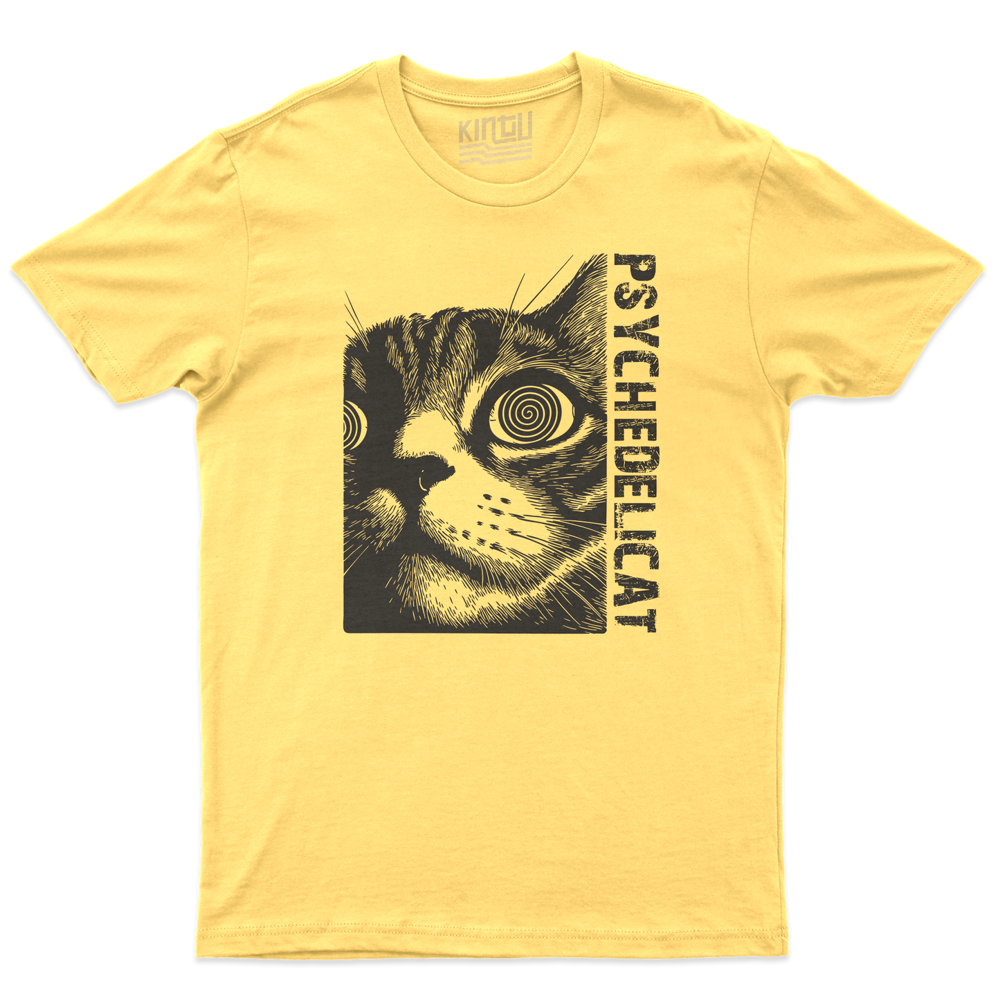Kintu T-Shirt PSYCHEDELICAT - Gatto psichedelico - divertente