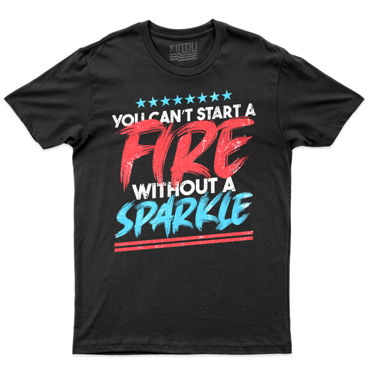 Kintu T-Shirt DANCING IN THE DARK - the boss - You can't start a fire without a sparkle